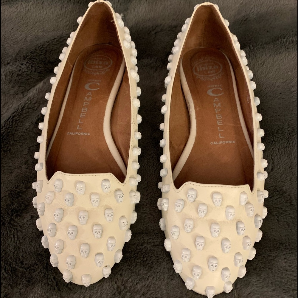Jeffrey Campbell Skulltini Flats - size 8.